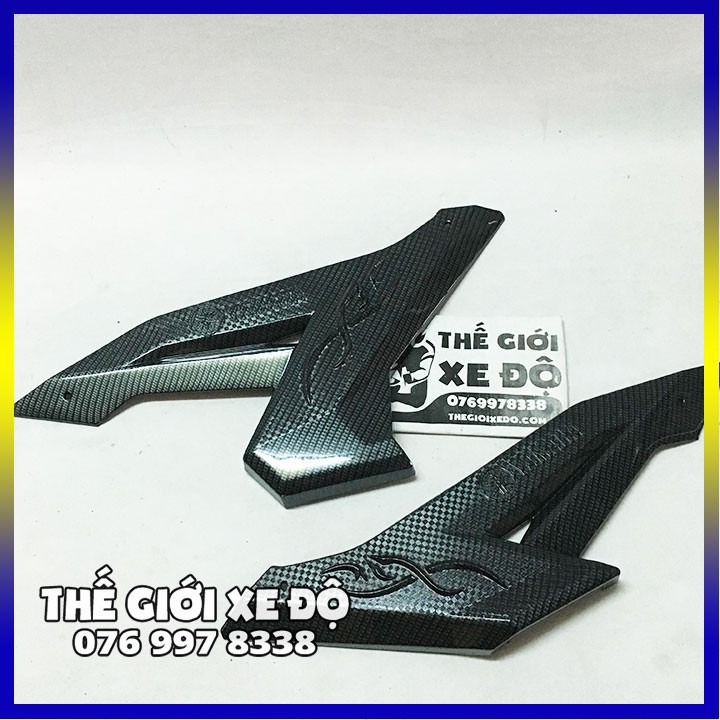 Ốp hông ex 150 cacbon