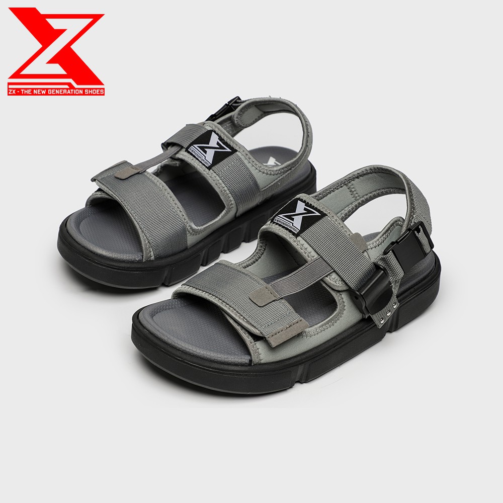 Sandal Nam Streetstyle - ZX2203 Grey/Black - Đế Siêu Nhẹ