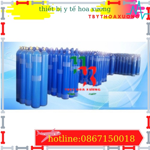 Bình Oxy Y Tế, Bình Thở Oxy Các Loại 5 lit, 8 lít, 40 Lít Đã Đầy Khí Oxy Nguyên Chất 99% Chỉ Hoả Tốc Nội Thành