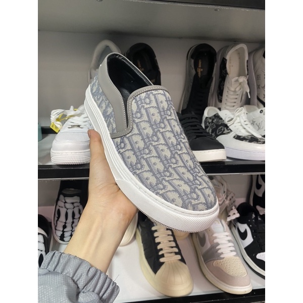 GIẦY LƯỜI NAM DIOR VÂN CHÌM, GIẦY THỂ THAO NAM DIOR HỌA TIẾT THỜI TRANG, BIN STORE