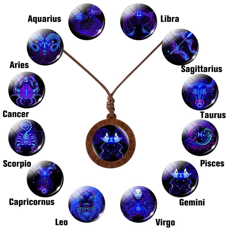 Vòng cổ 12 Chòm Sao Phát Sáng