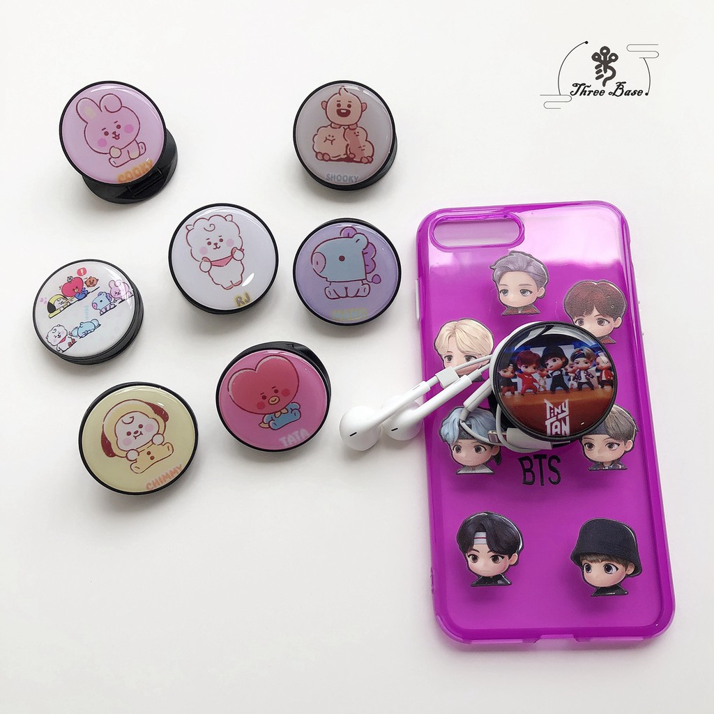 Nút đỡ điện thoại phong cách KPOP BTSS-613 hoạt hình xinh xắn Kd2