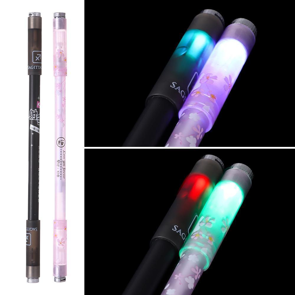 YOLA Bút Xoay Có Đèn LED Giảm Căng Thẳng Chống Trượt Giúp Giảm Căng Thẳng Dành Cho Trường Học /