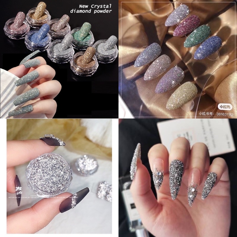 Set 8 hũ nhũ rắc Flash siêu sáng đẹp