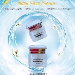 Kem dưỡng trắng NT Organic baby Face cream