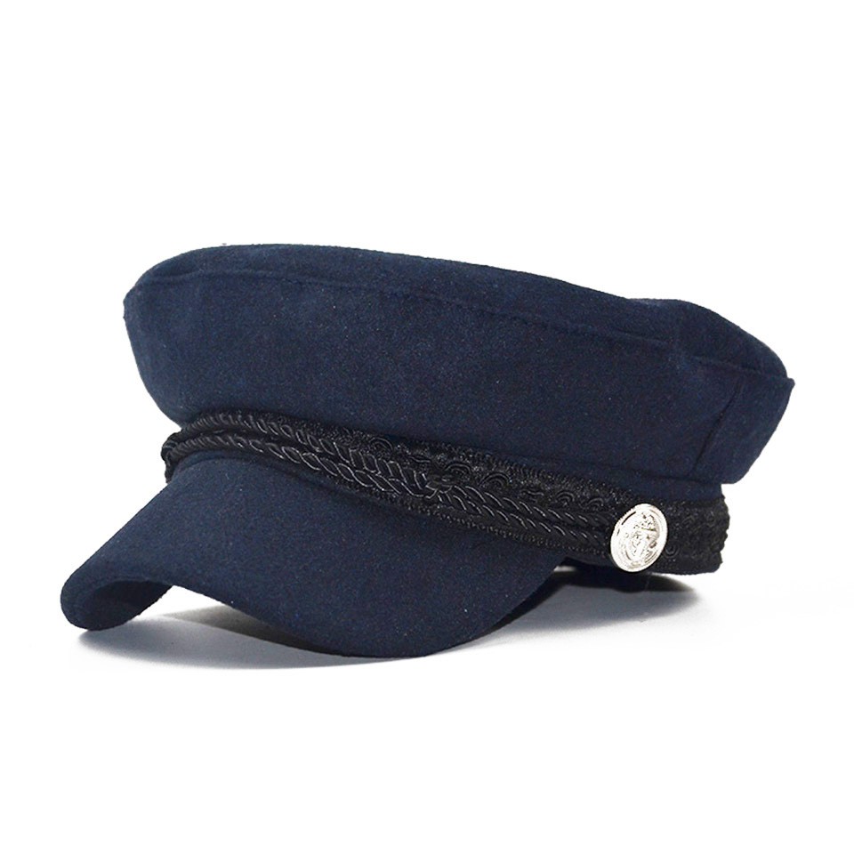 Mũ Nồi Phối Dây Đen Thuỷ Thủ Chất Nỉ Dày Dặn P1879