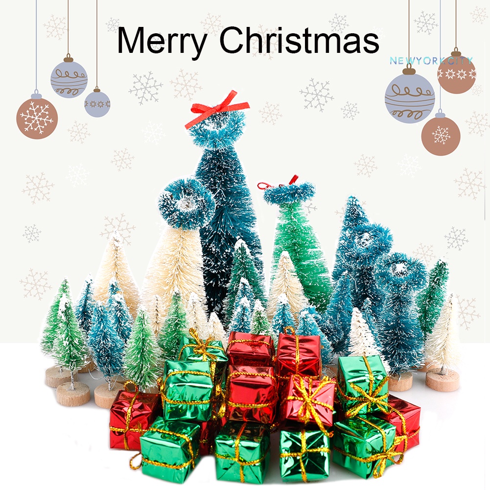1 Bộ Cây Thông Giáng Sinh Mini Trang Trí Sáng Tạo
