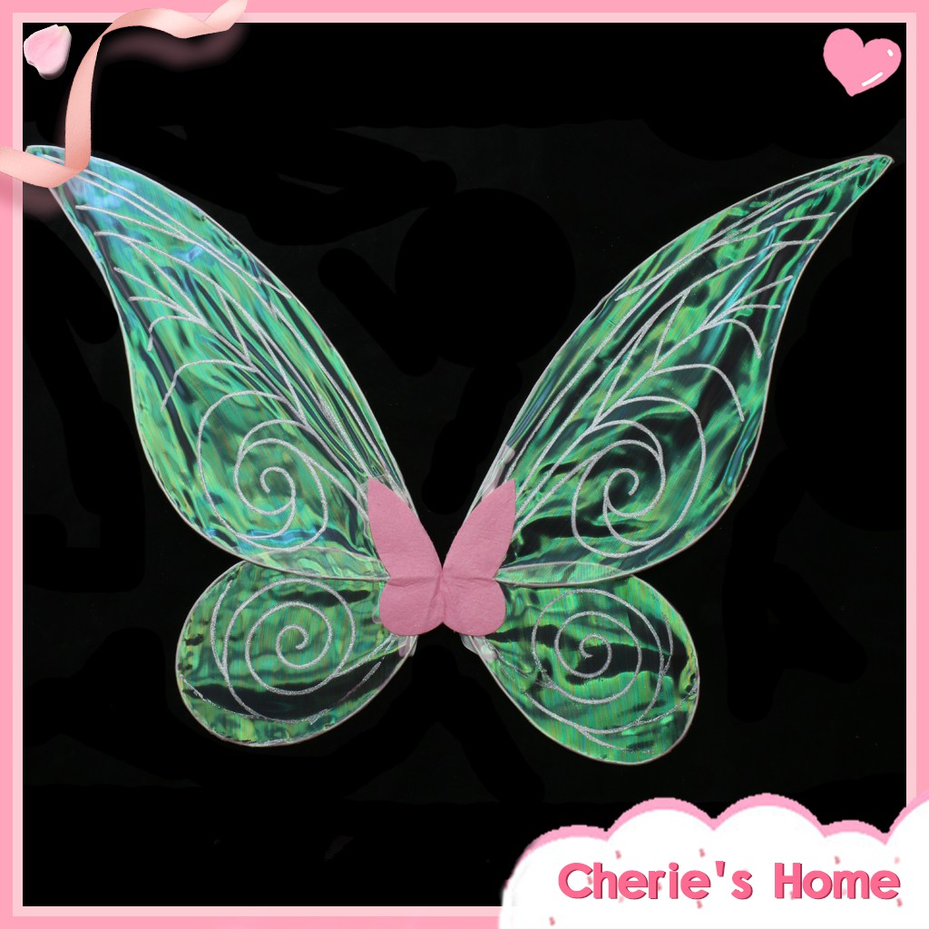 Đôi cánh bươm bướm thiên thần tỏa sáng phối đầm dự tiệc xinh xắn