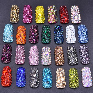 Hạt đá Pha lê 2mm, 3mm, 4mm Trang trí Móng tay, Ốp lưng, Giày dép (100 hạt)