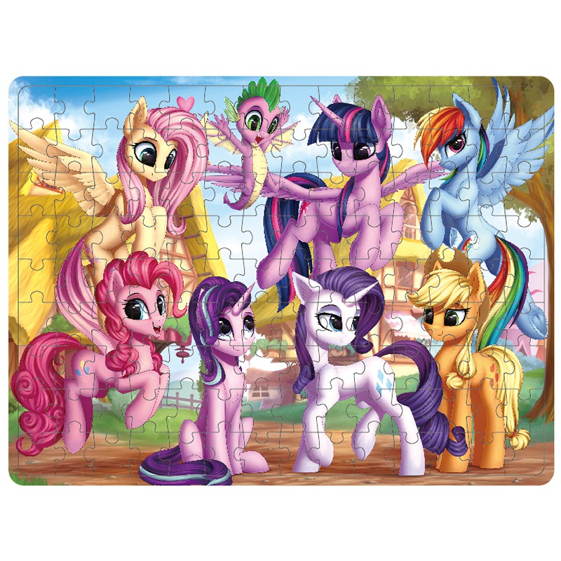 Bộ đồ chơi xếp hình 126 mảnh họa tiết hoạt hình đáng yêu phát triển trí tuệ dành cho trẻ em