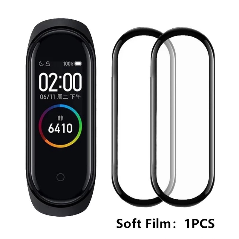 1 Miếng Dán Mềm Bảo Vệ Màn Hình Cho Xiaomi Mi Band 5 6 7 8 Và Phụ Kiện