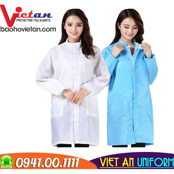 Áo Blouse Phòng sạch chống tĩnh điện tay dài - Công ty TNHH SX - TM May Việt An