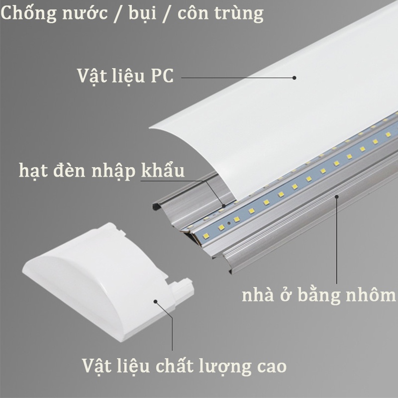 Đèn bán nguyệt LED M36  40W /60W ánh sáng trắng 1.2m siêu sáng tiết kiệm điện