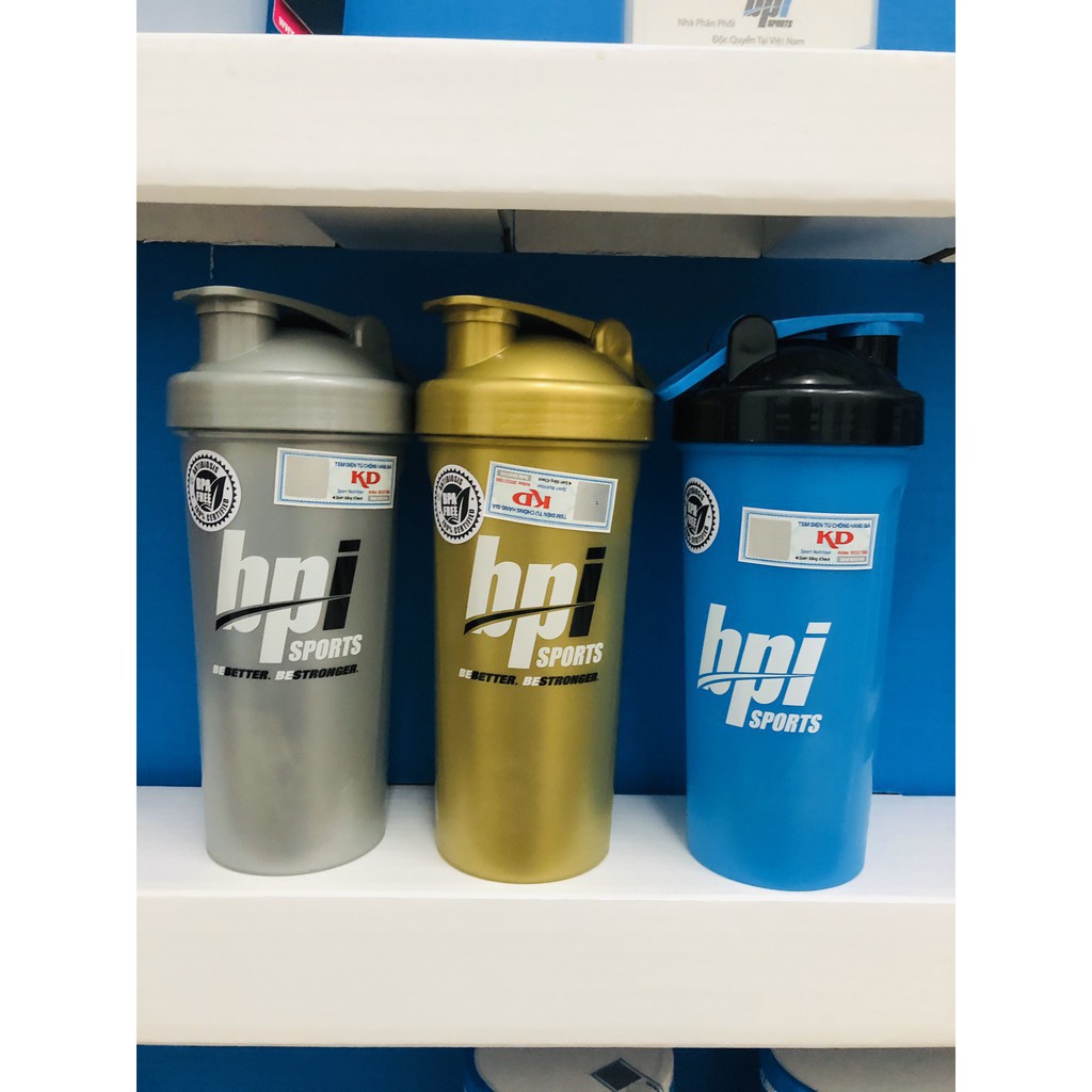 Bình Nước shaker 800ml Nhựa BPA Free Bpi Sports - An Toàn Cho Người Dùng