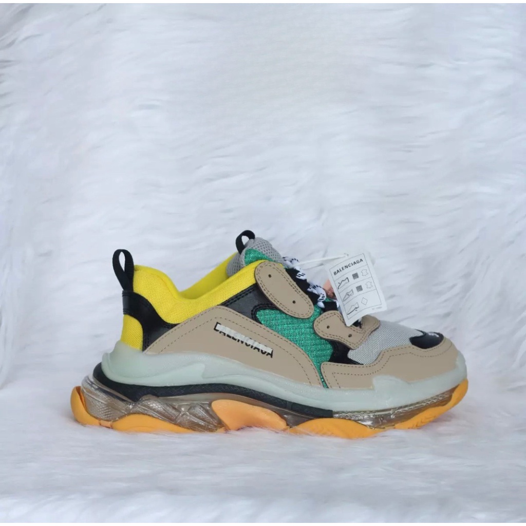Giày Thể Thao Nam Nữ Giày Sneaker Đế Khí Xanh Vàng