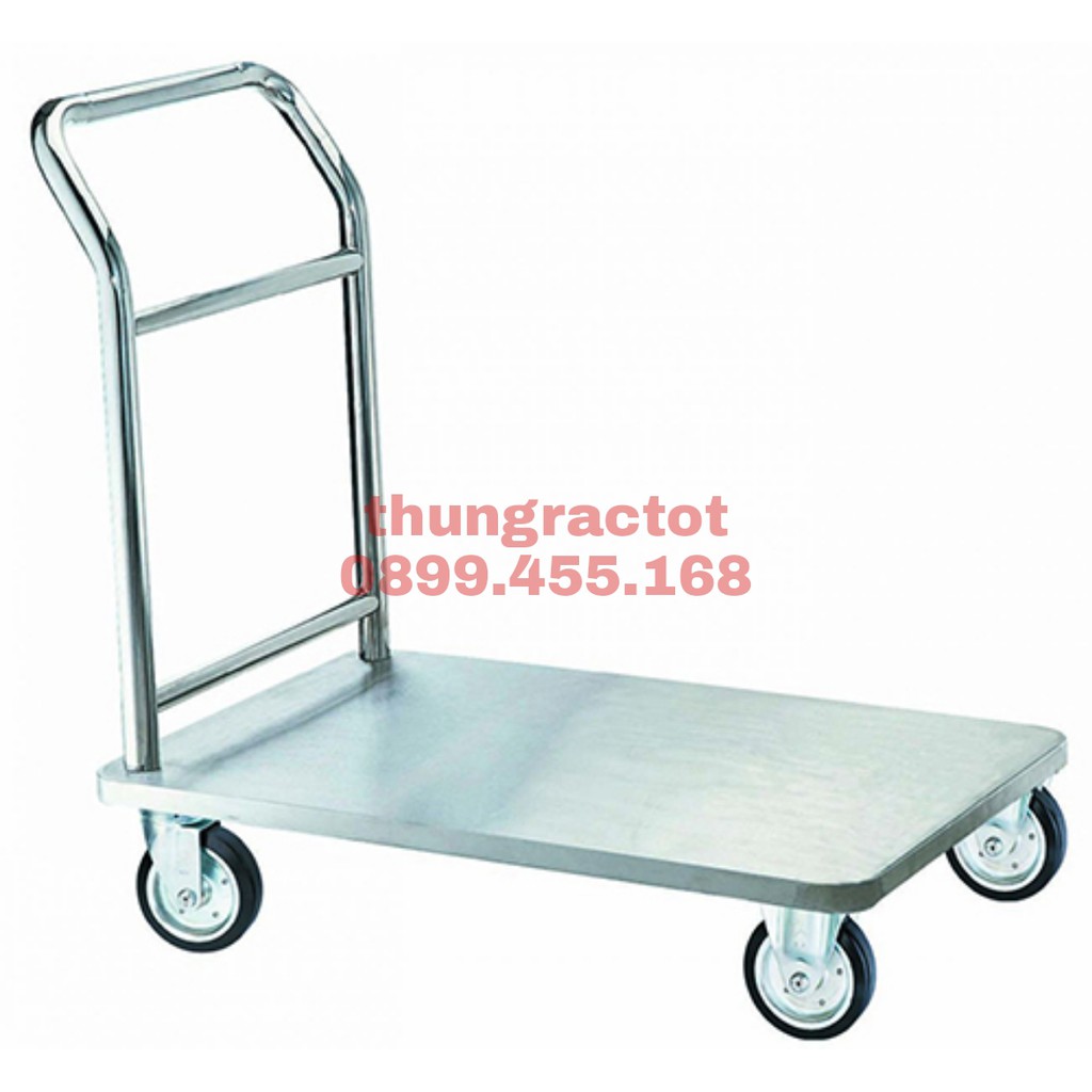 Xe đẩy hàng inox, xe đẩy hàng 150kg