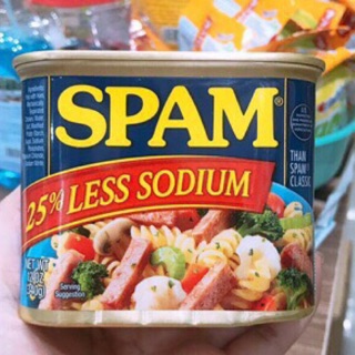 THỊT NGUỘI ĐÓNG HỘP SPAM 25 LESS SODIUM 340g mỹ