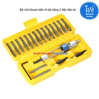 Bộ mũi khoan bắn vít đa năng 2 đầu tiện lợi