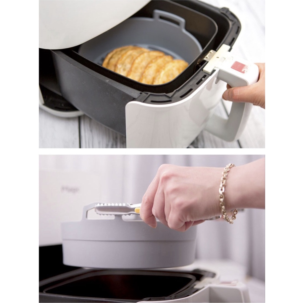 Khay Nồi Chiên Không Dầu Silicon An Toàn Trang Trí Aero Fry Pot 190 - 220 mm (Nồi 3L trở lên) [Hàng Nội Địa Hàn Quốc]