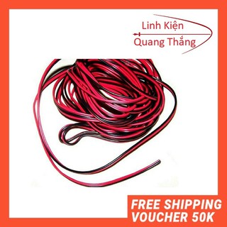 Dây điện đôi đỏ đen Phi 0.3mm- 100m