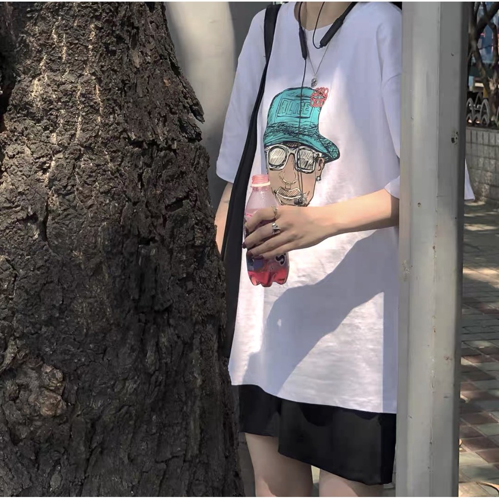 Set Cộc Đùi Alife PEONYB Nữ [FREESHIP] 🌸 Bộ đồ quần short đen áo thun tay lỡ form rộng, phông màu trắng Ulzzang HOT 🌸 | BigBuy360 - bigbuy360.vn