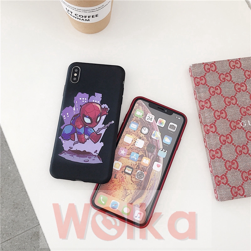 Ốp điện thoại mềm hình captain america/người sắt cho Xiaomi Redmi 9 Note9 Note9S Note9Pro 4A 5A 6A 4X S2 5+ Note 5A Prime 8 4X 5 6 pro 7 I