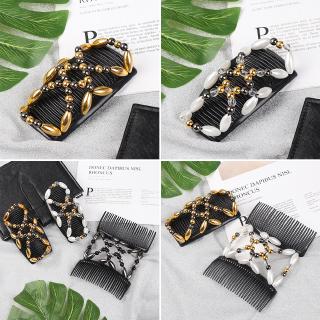 Lược cài tóc đôi xỏ hạt co giãn dành cho nữ