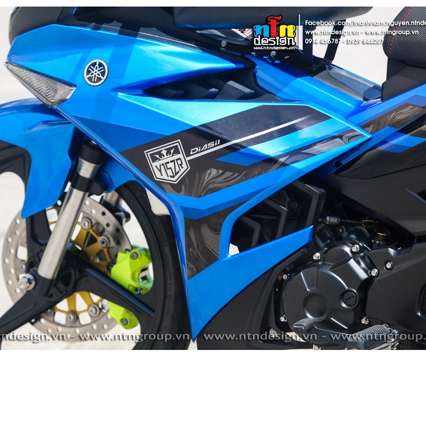 Tem rời exciter 150 xanh dương đen y15zr mẫu mới 2022 , ảnh thực tế