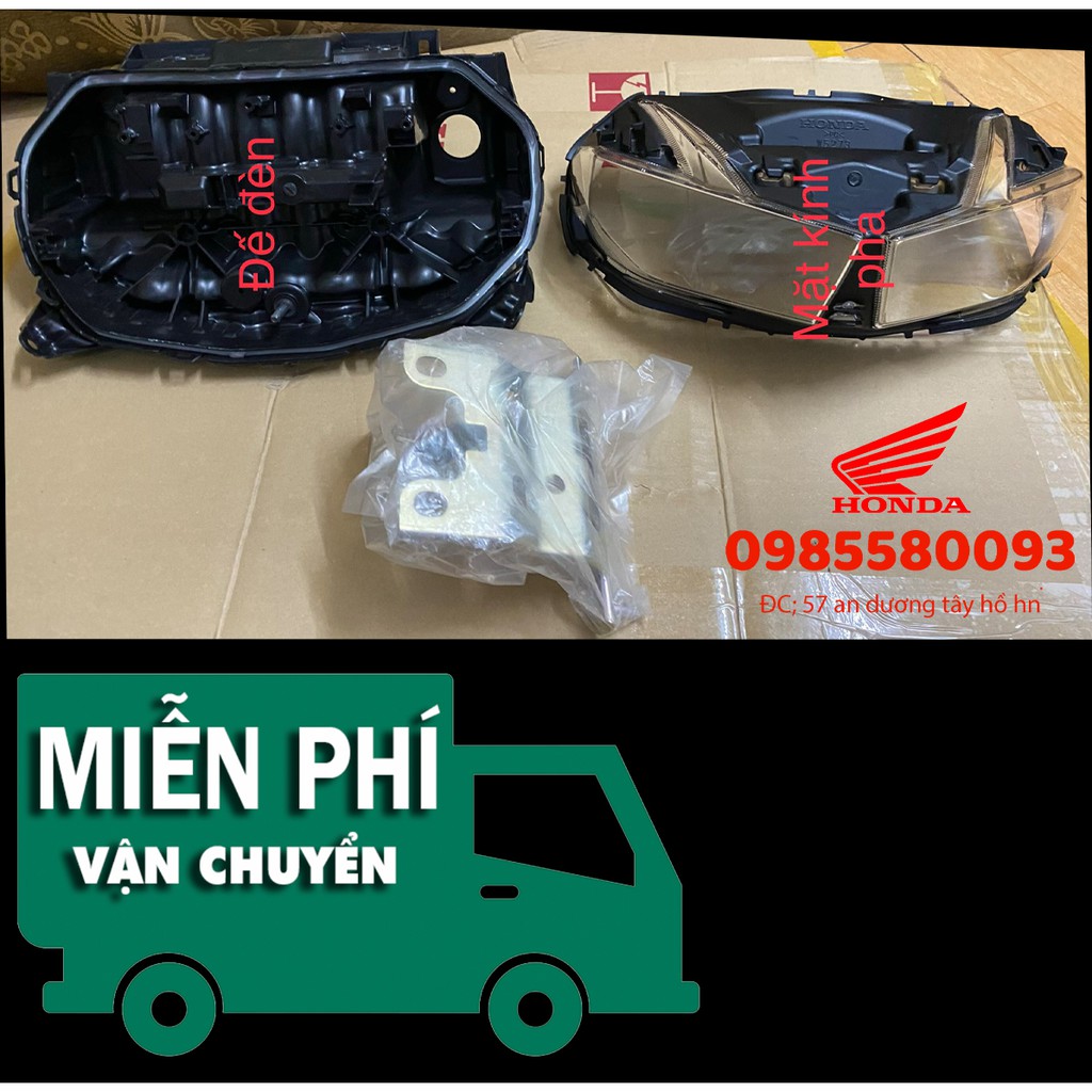 Mặt kính/MICA/ Đế pha đèn xe winner X Zin chính hãng Honda