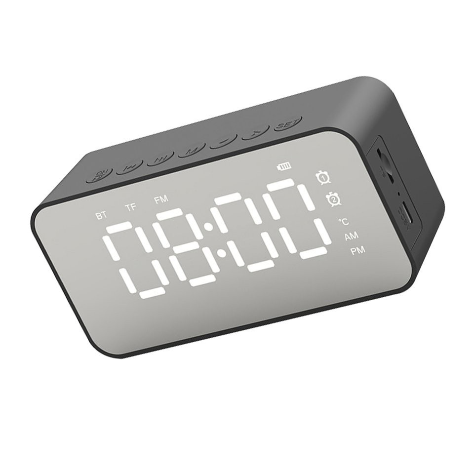 Đồng Hồ Báo Thức Không Dây 5.0 Tích Hợp Đèn Led Và Chức Năng Báo Thức