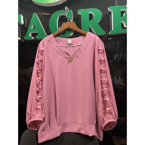 Áo trung niên ảnh thật cao cấp đính chuỗi hạt  LT01-1221