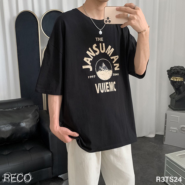 Áo thun, phông nam nữ Hàn Quốc cao cấp dáng rộng tay lỡ T-Shirt Loose R3TS24 Unisex