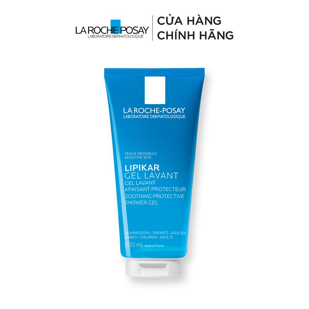 Gel tắm giúp làm sạch làm dịu bảo vệ da dành cho da nhạy cảm phù hợp cho trẻ em La Roche-Posay Lipikar Shower Gel 200ml.