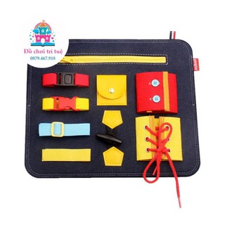 Bảng bận rộn thực hành cuộc sống giáo cụ Montessori (mẫu bảng)