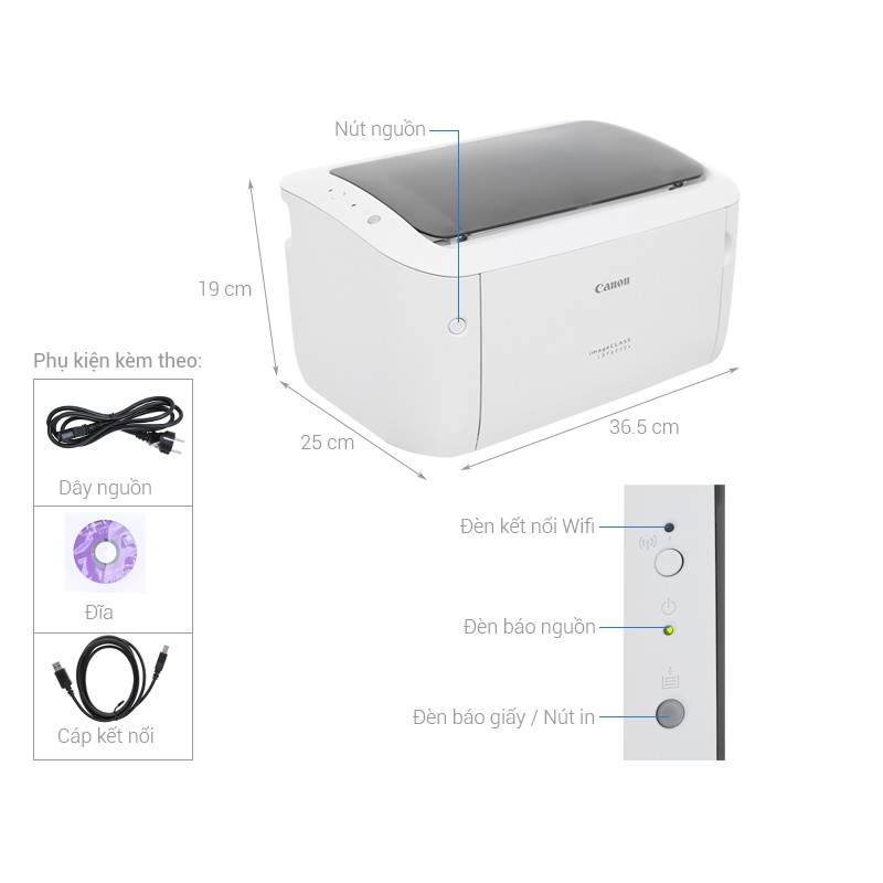 Máy in Laser Canon LBP 6030W in Wifi Tiện Lợi | BigBuy360 - bigbuy360.vn