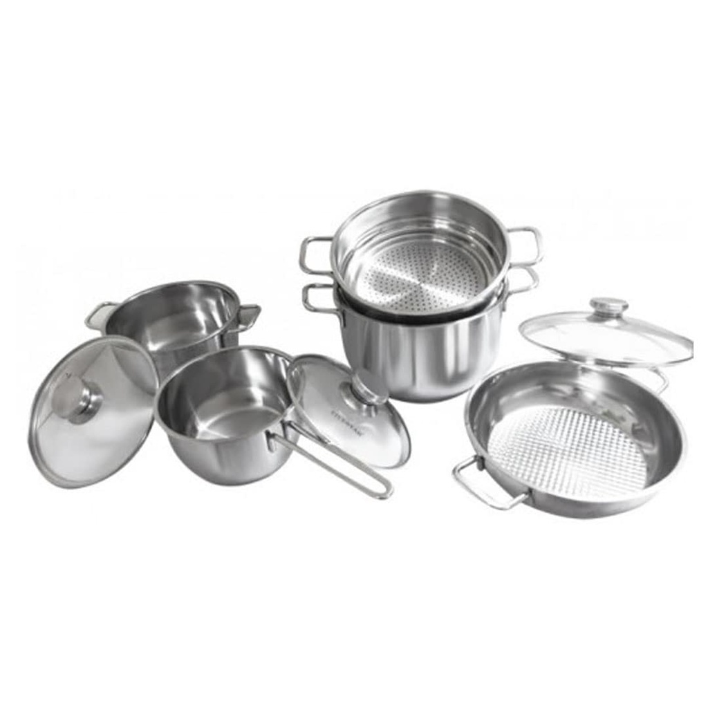 BỘ NỒI INOX FIVESTAR 5 CHIẾC 3 ĐÁY