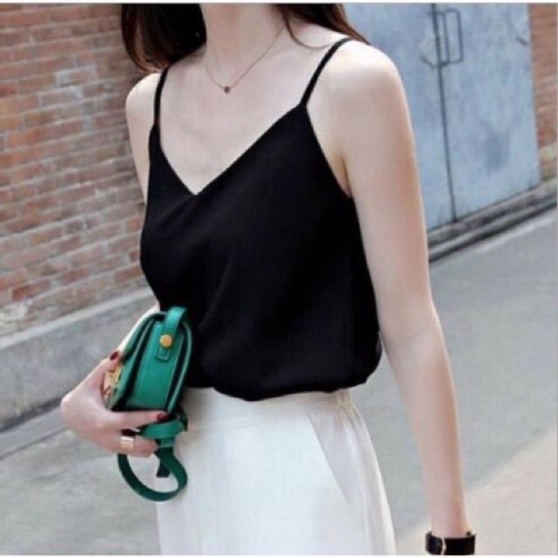 Áo 2 dây lụa satin nhiều màu | BigBuy360 - bigbuy360.vn