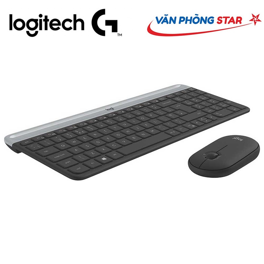 [FREESHIP] Combo bàn phím + Chuột không dây Logitech MK470 Slim tại vanphongstar. Chính hãng bảo hành 12 tháng