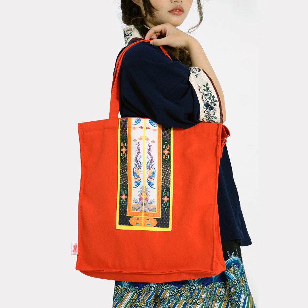 Túi tote Nhật Bình - Túi vải canvas cỡ lớn - Hoa Văn Đại Việt - Thiết kế Limited edition