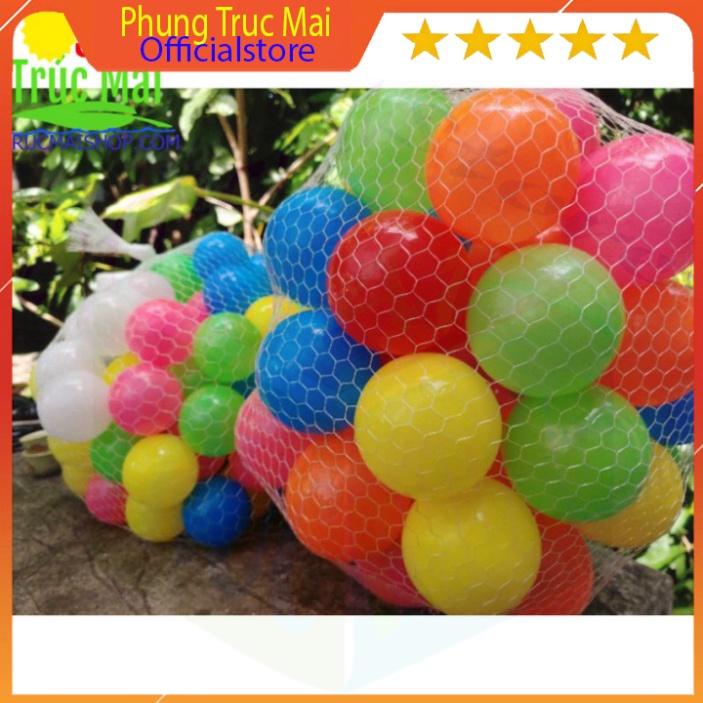100 bóng nhựa Việt Nam 8cm ✅ đồ chơi trẻ em