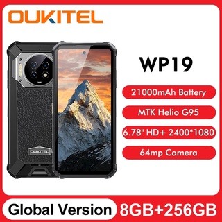   Hết hàng  Điện thoại Oukitel WP19 Pin 21000mAh Vua pin siêu bền Ram 8G Rom 256G Chính Hãng  tặng cáp bảo vệ sạc  