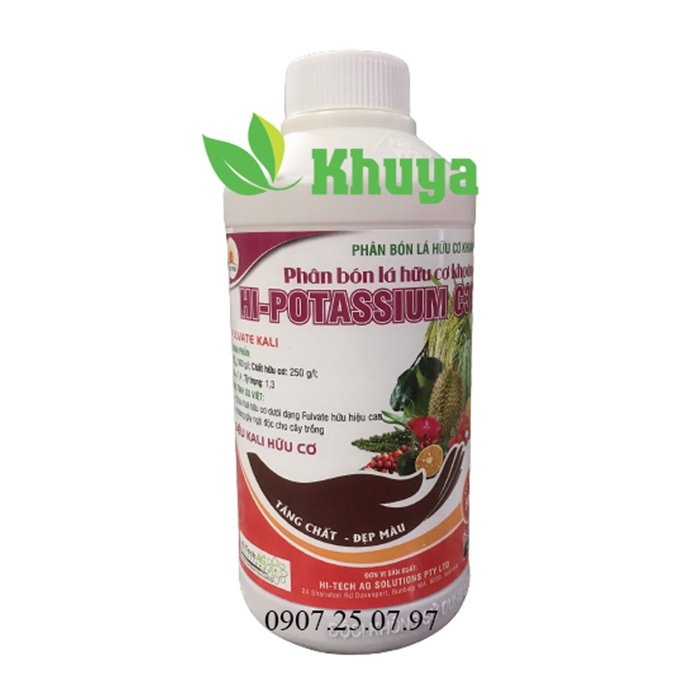 Phân bón hữu cơ cao cấp Hi-Potassium C30 chai 500ml chính hãng Lộc Trời