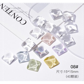 Đá mẫu tròn/ vuông trưng bày màu sơn( set 40 viên)