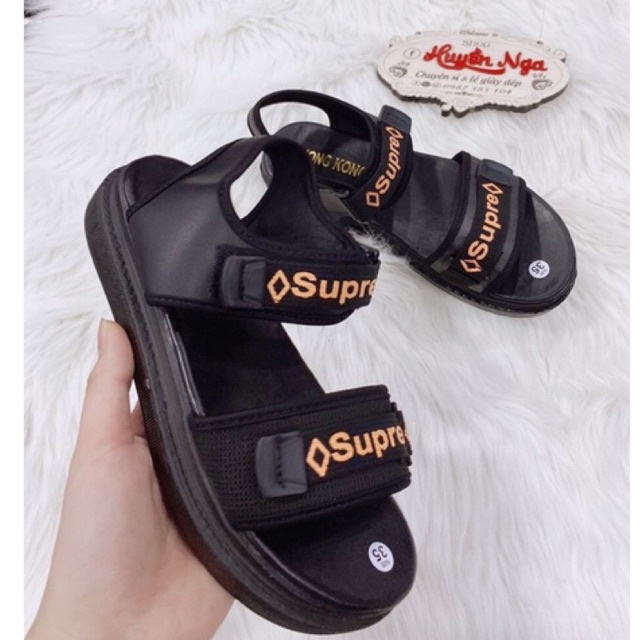 Dép xăng đan quai hậu nữ chữ sup cam