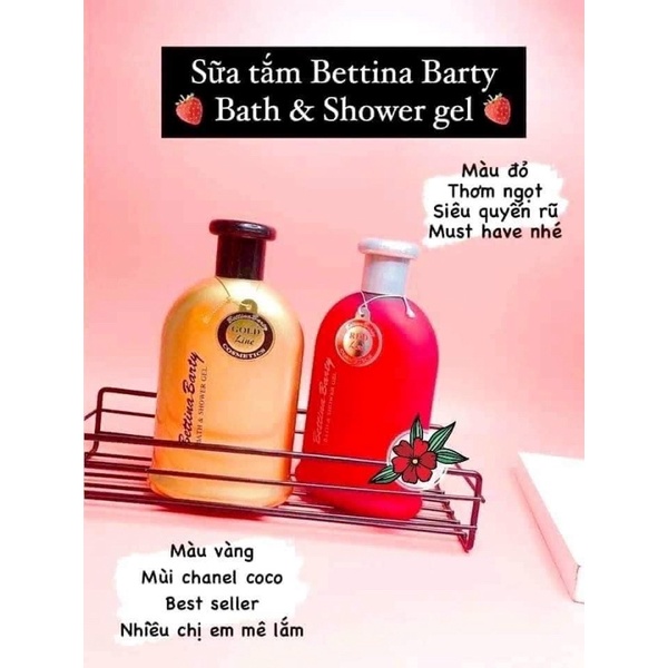 Sữa Tắm Tinh Dầu Nước Hoa Bettina Barty Bath And Shower Gel 500ml CHUẨN ĐỨC
