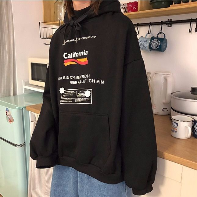 Áo Hoodie Nữ Tay Dài Dáng Rộng Phong Cách Hàn Quốc 2021 | BigBuy360 - bigbuy360.vn