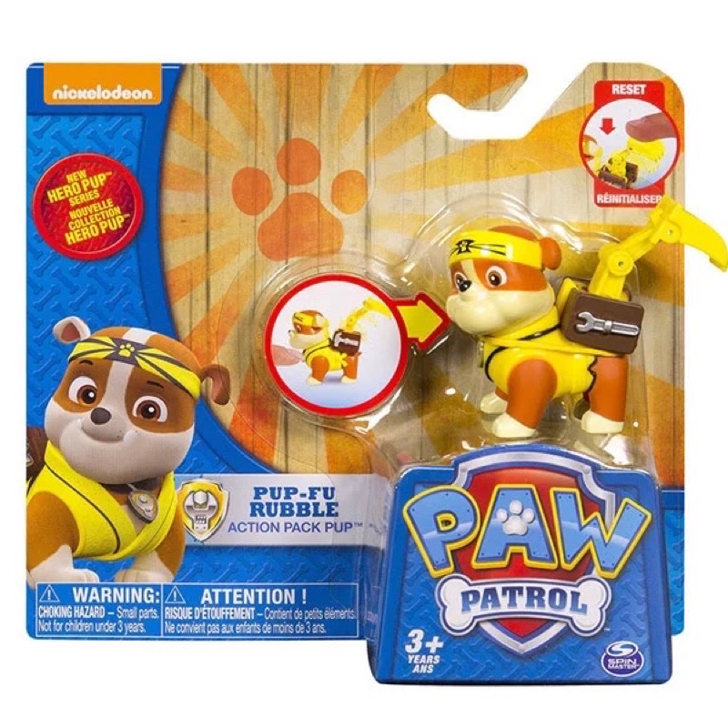 Đồ chơi Dòng biến hình - Karate Rubble chính hãng Paw Patrol