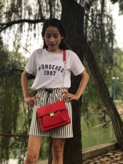 TÚI ĐEO CHÉO VÂN CÁ SẤU