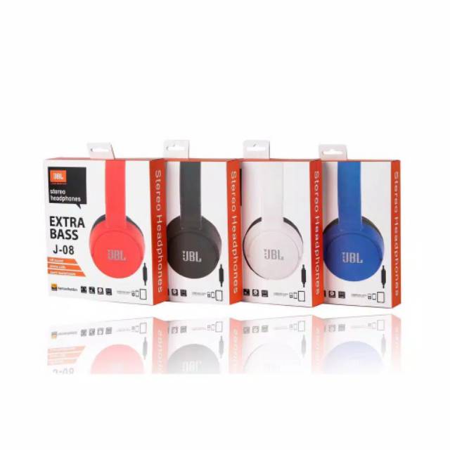 Tai Nghe Chụp Tai Jbl J-08 J08 Âm Thanh Siêu Trầm Chất Lượng Cao