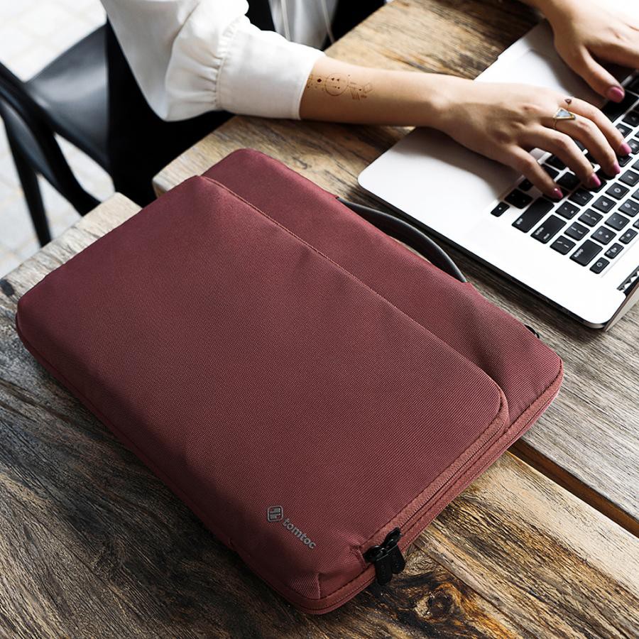 Túi chống sốc Tomtoc Briefcase - A14 cho macbook, laptop size 13-16inch, MÀU ĐEN/ĐỎ/XANH TÍM THAN/HỒNG/XÁM/DAZZLING BLUE